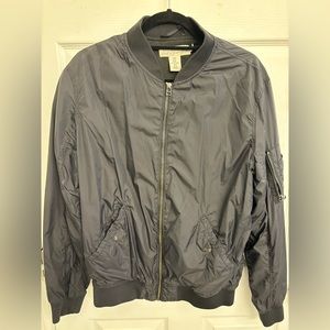 Men’s H&M Size Medium Black Bomber Jacket